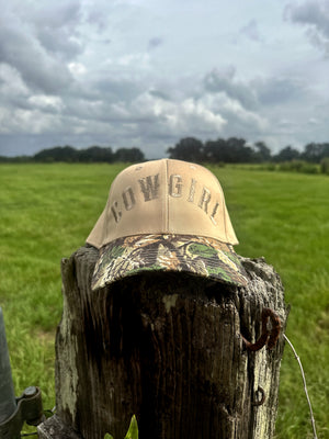 Cowgirl Two Toned Camo Hat