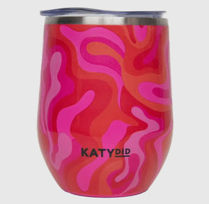 Retro Swirl Stemless Wine Tumbler