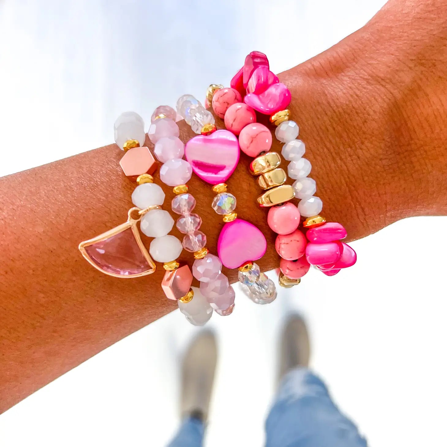 Cotton Candy Bracelet Stack