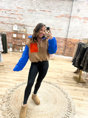 Show Stopper Quilted Puffer Pullover