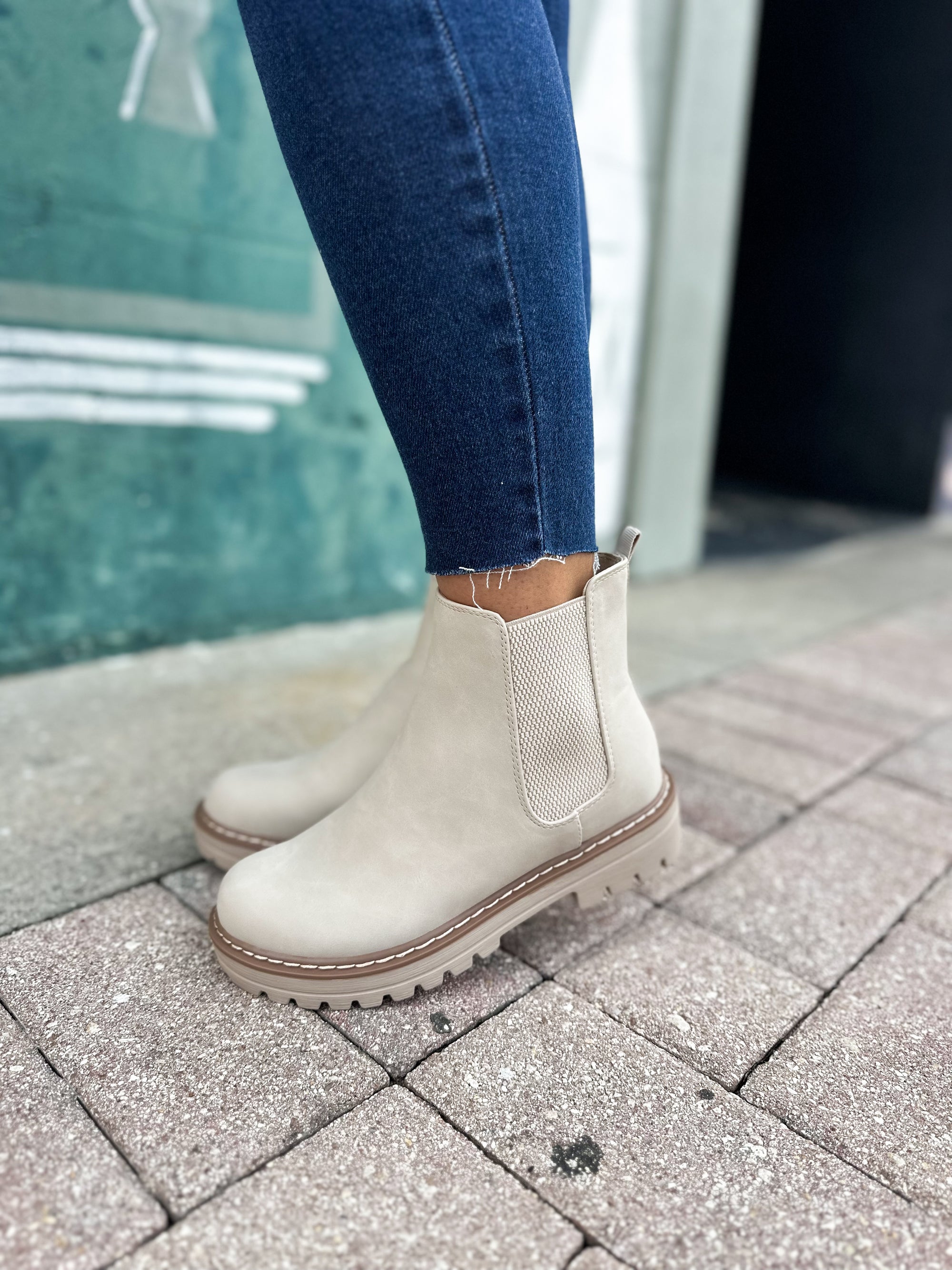 Vivian Round Toe Bootie - Sand