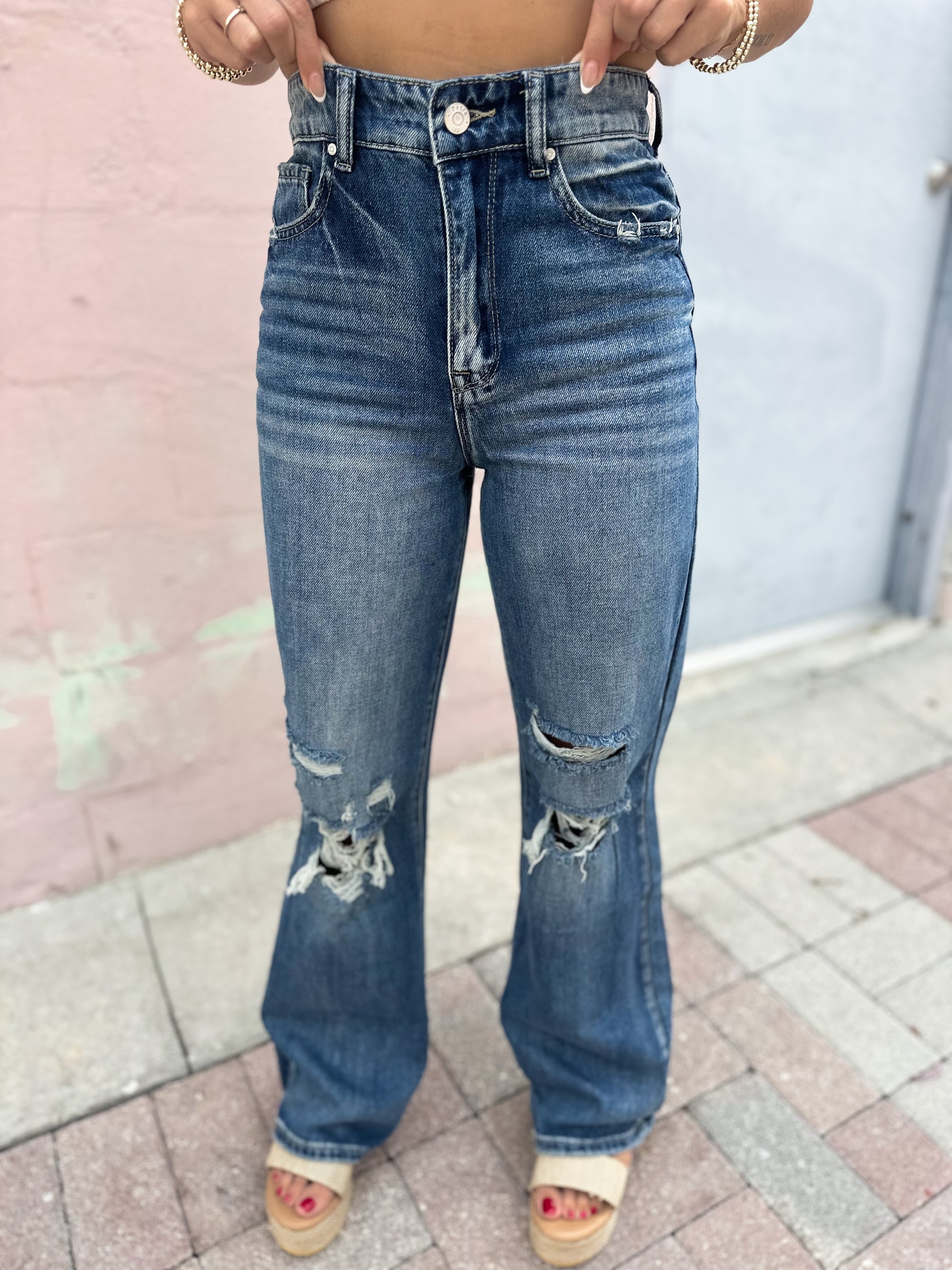 Drake High Rise Rigid Vintage Flare Jeans