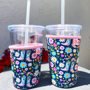 Iced Coffee Cup Cover - Boots & Bouquets