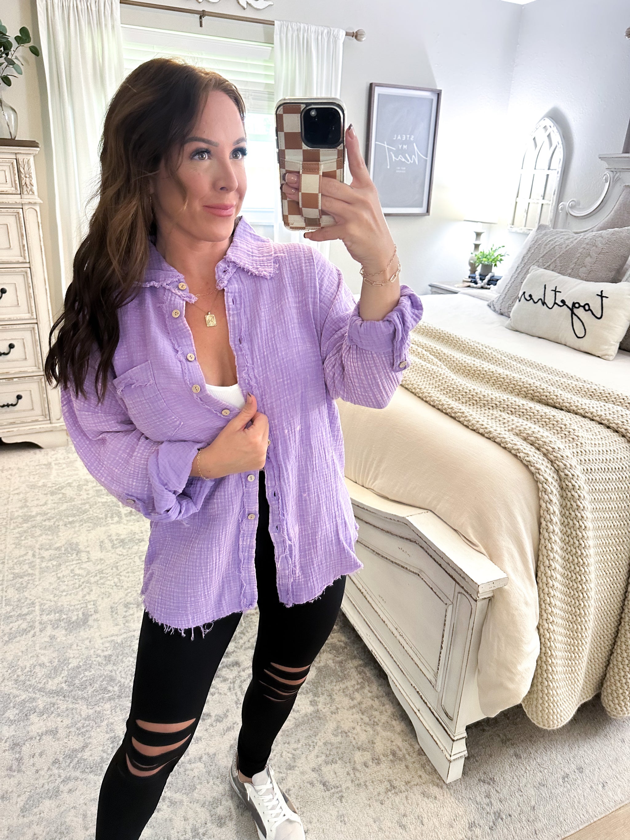 Muscle love top in Tigre white & lavender dew align leggings 😍 the perfect  match! : r/lululemon