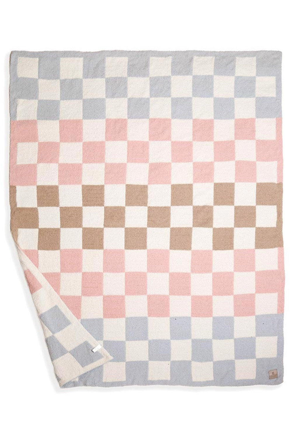 Checkered Reversible Throw Blanket - Multicolored