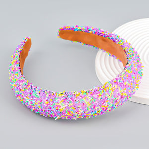 All Things Confetti Headband - Purple
