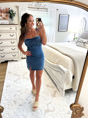 Beautiful As You Mini Denim Dress