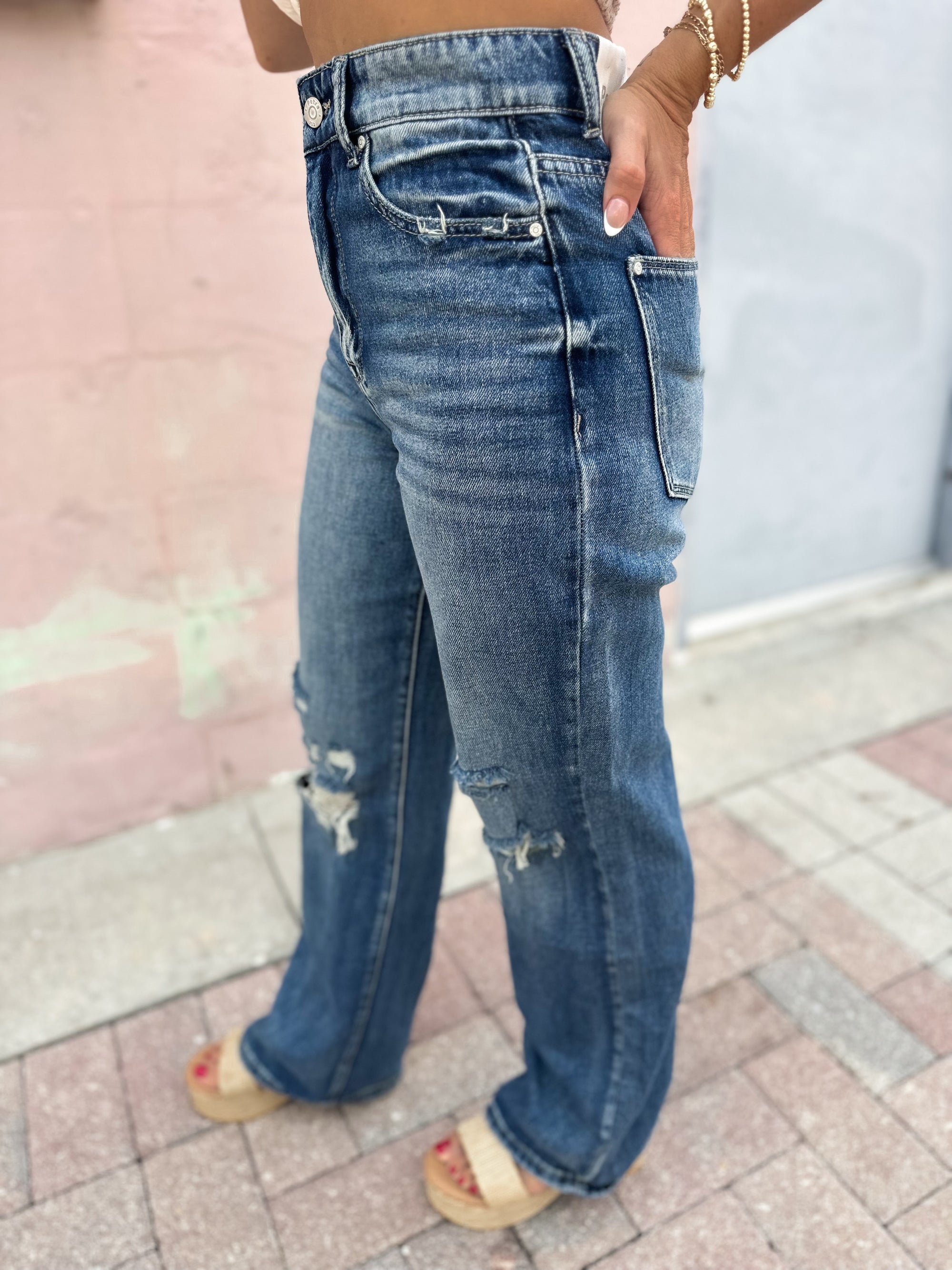 Drake High Rise Rigid Vintage Flare Jeans