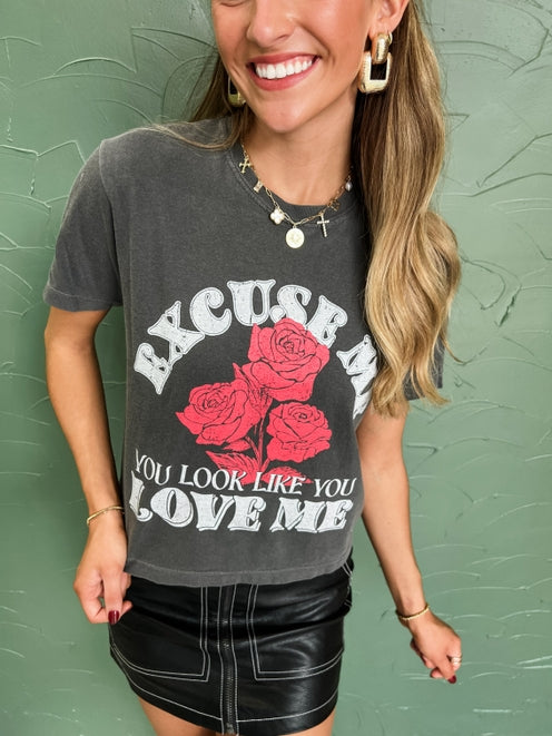 Look Like You Love Me Cropped Tee