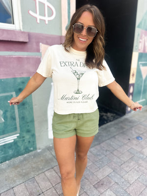 Extra Dirty Martini Cropped Tee