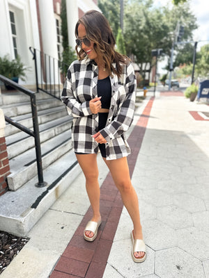 Heaven Sent Flannel Top