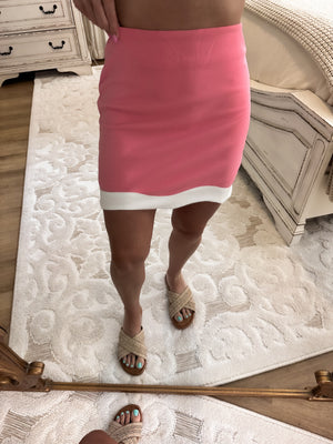 Feeling Fancy Scallop Hem Mini Skirt