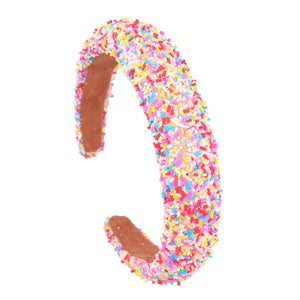 All Things Confetti Headband - Pink