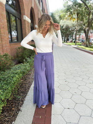 Just So You Know Wide Leg Pants - Denim