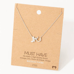 Boot & Horseshoe Necklace