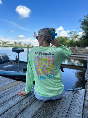 Boat Waves⚡️Sun Rays⚡️Lake Days Dry-Fit Tee