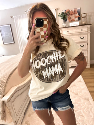 Hoochie Mama Camo Comfort Colors Tee