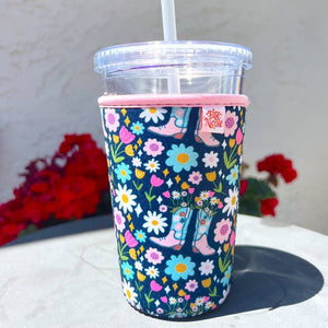 Iced Coffee Cup Cover - Boots & Bouquets