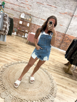 Now Or Never Short Overalls