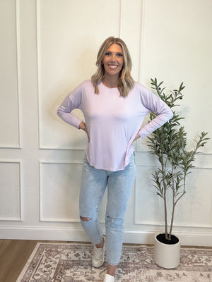 Make Your Mark Long Sleeve Top - Lavender