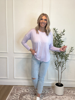 Make Your Mark Long Sleeve Top - Lavender