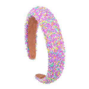 All Things Confetti Headband - Purple
