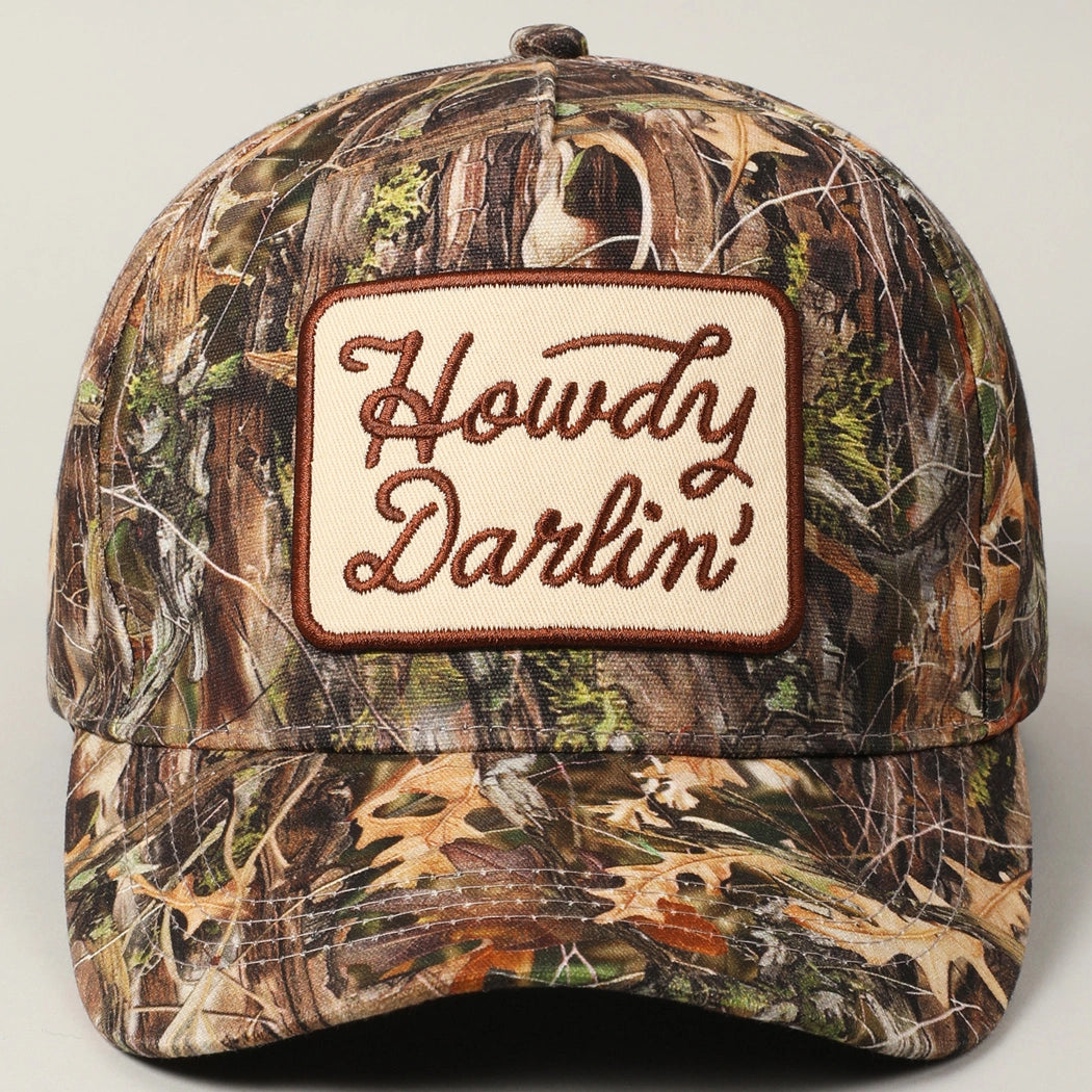 Howdy Darlin' Trucker Hat - Camo