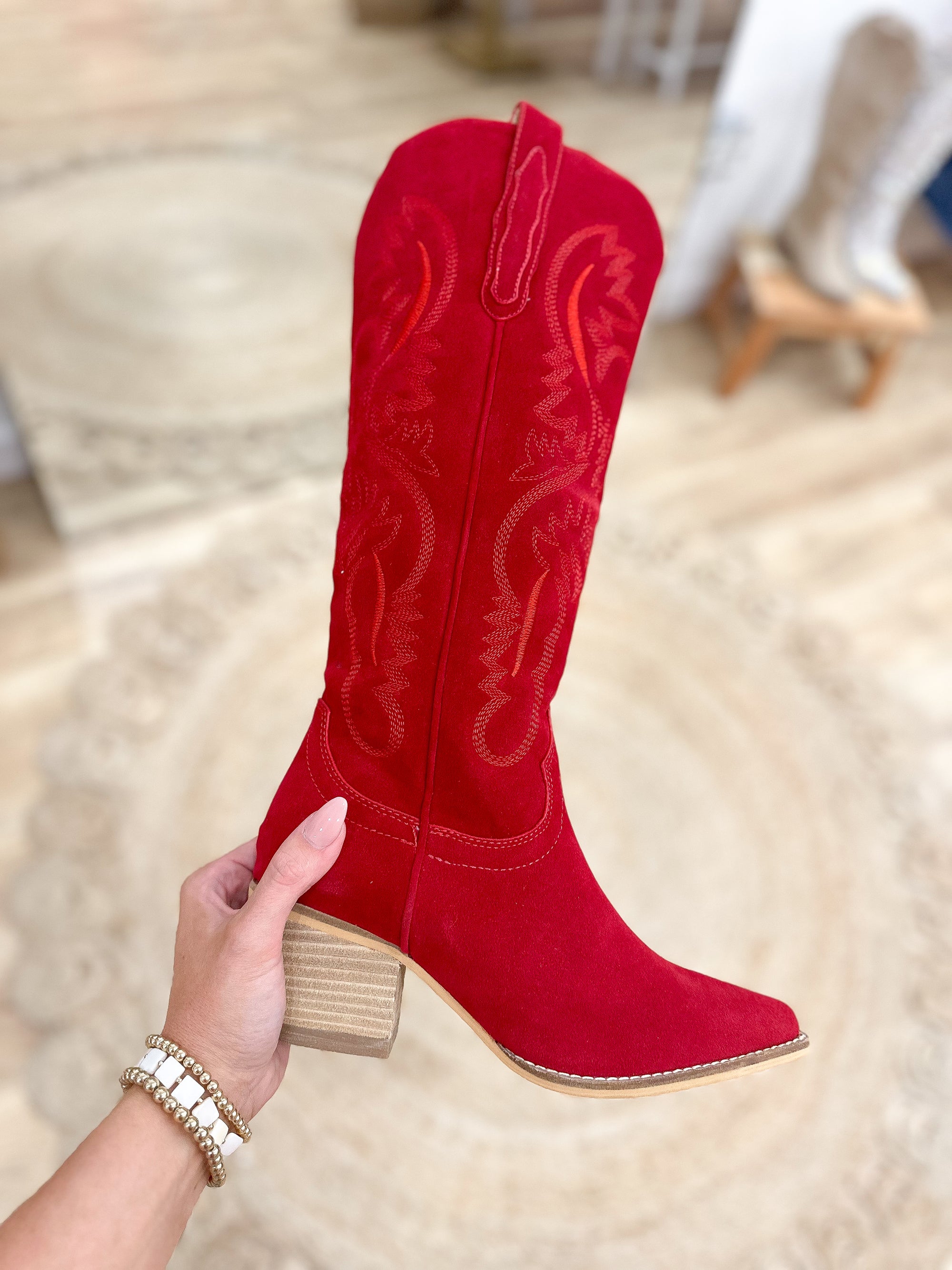 The Megan Boots - Red