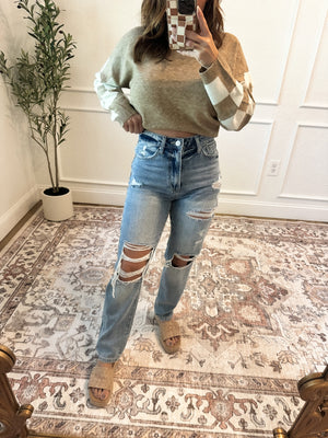 Makayla High Rise Girlfriend Ankle Jeans