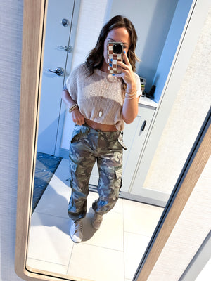 Captain Mid Rise Camo Cargo Pants