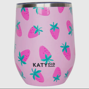 Strawberry Stemless Wine Tumbler