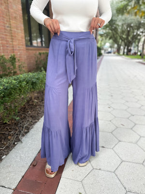 Just So You Know Wide Leg Pants - Denim