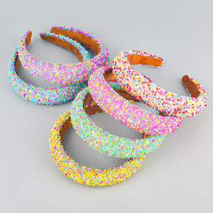 All Things Confetti Headband - Rose