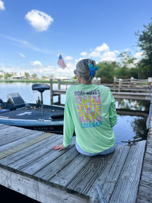 Boat Waves⚡️Sun Rays⚡️Lake Days Dry-Fit Tee