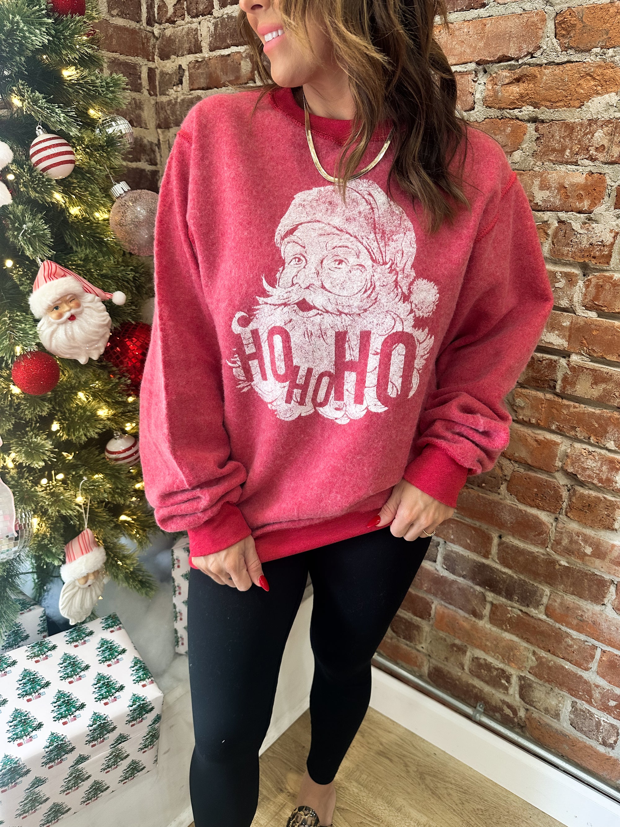 Santa HoHoHo Inverted Sweatshirt