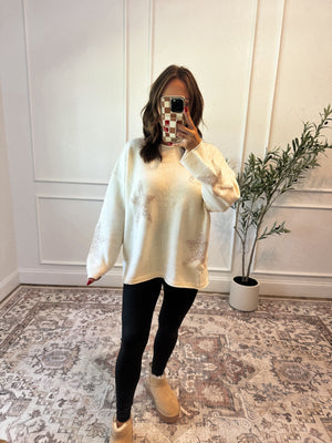 Born To Shine Sequin Star Sweater