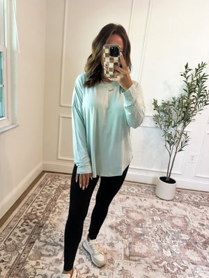 Make Your Mark Long Sleeve Top - Mint