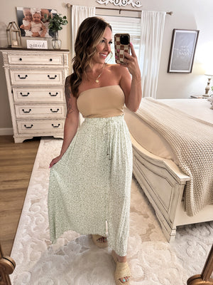 Know Me Best Center Slit Maxi Skirt