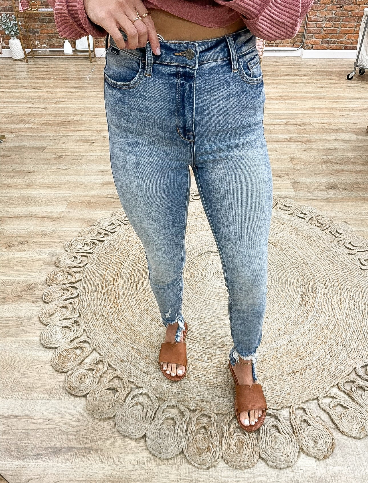 Brynn High Rise Ankle Skinny Jeans