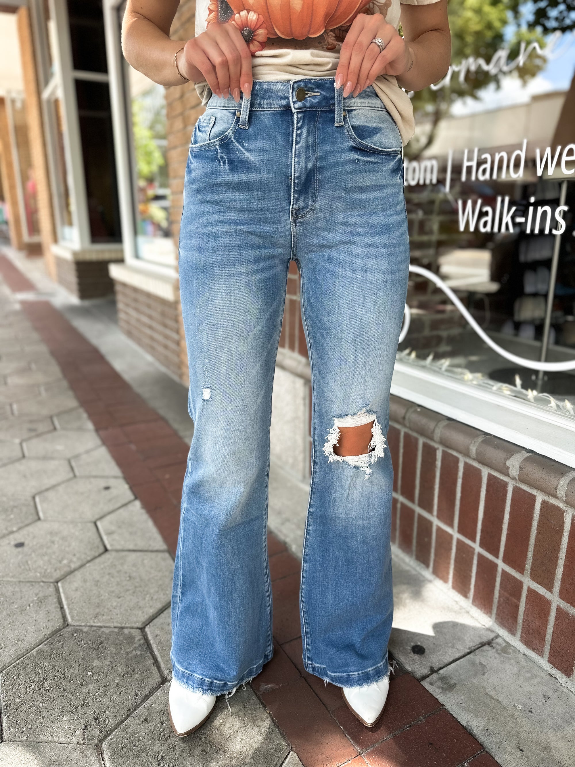 Mila Super High Rise 70's Inspired Flare Jeans