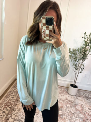 Make Your Mark Long Sleeve Top - Mint