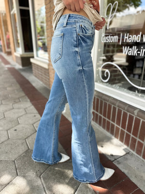 Mila Super High Rise 70's Inspired Flare Jeans