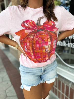 Disco Pumpkin Tee w/ Bling