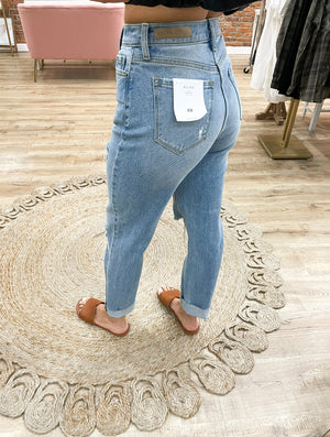 Emery High Rise Ankle Mom Jeans