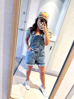 She's Gone Country Denim Overalls