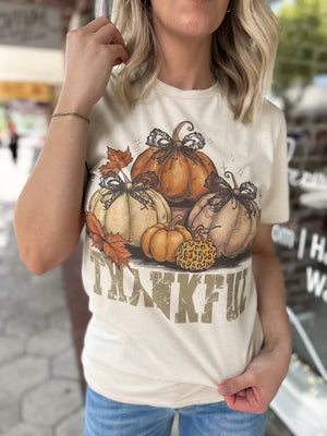 Thankful Pumpkin Tee w/ Bling