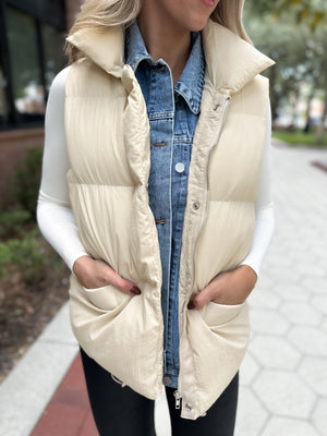 Destined For Love Puffer Vest