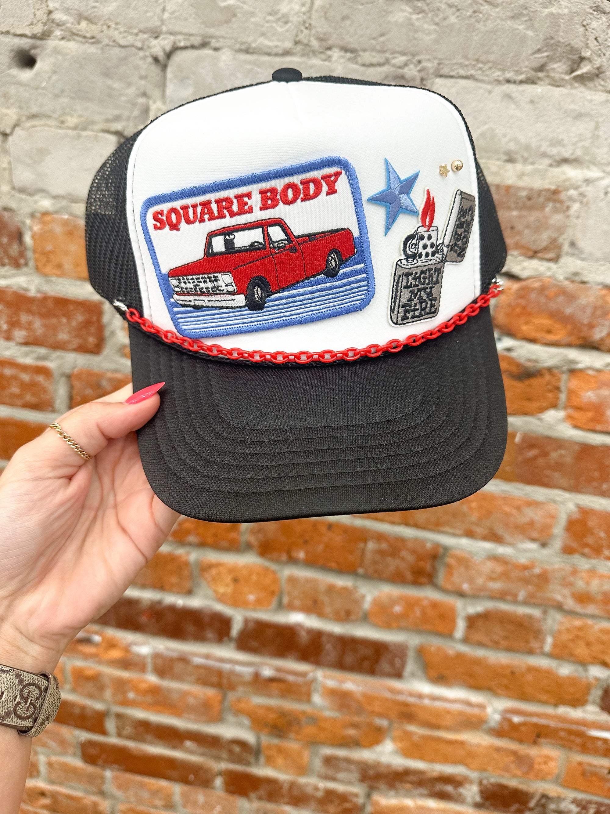 Pre-made Square Body Trucker Hat