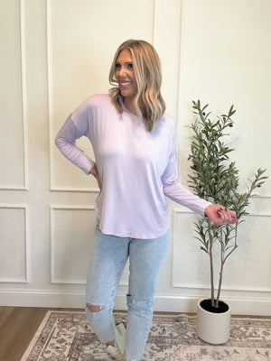 Make Your Mark Long Sleeve Top - Lavender