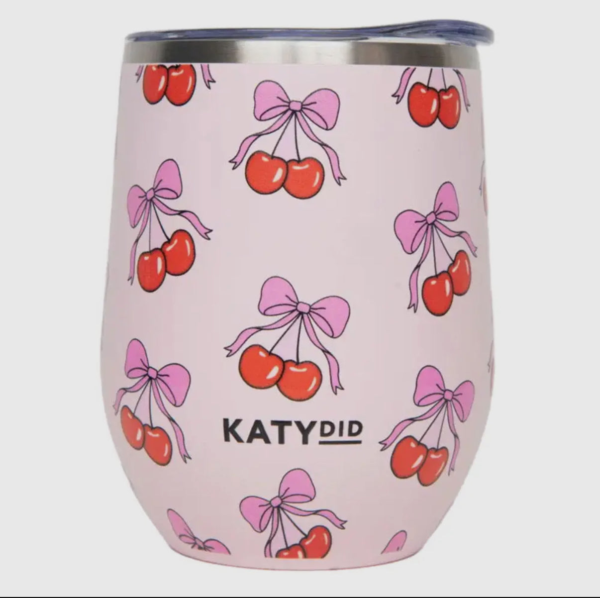 Cherry Bow Stemless Wine Tumbler